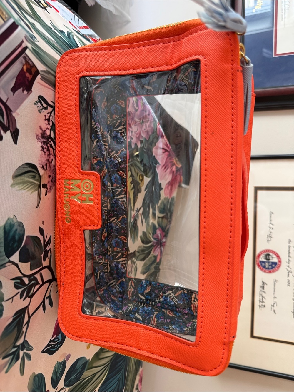 OH MY! Orange Clear Travel Pouch - OH MY!